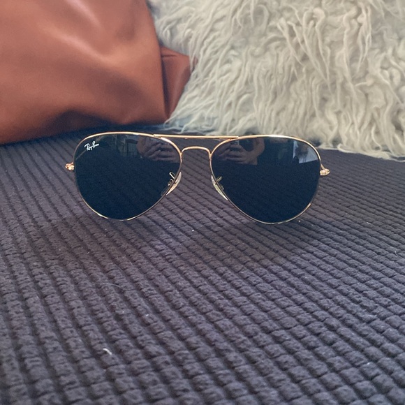 Brand new aviator Ray band sunglasses unisex with case - Picture 2 of 5